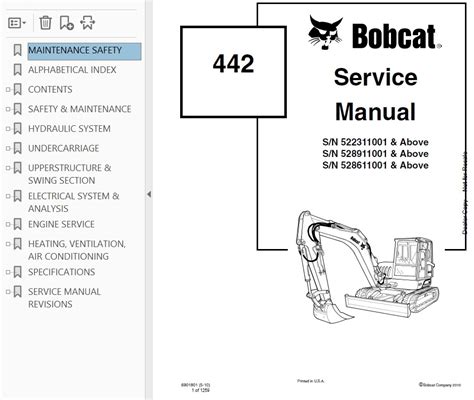 bobcat 442 service manual